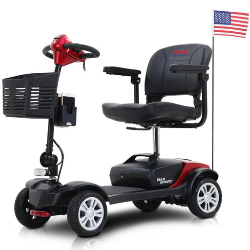 Metro Mobility Max Sport 4-Wheel Mobility Scooter - Red