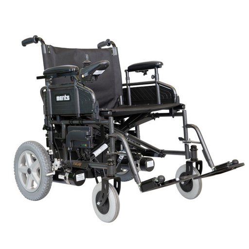 Merits P183 Travel-Ease Folding Electric Wheelchair - 700 lbs - Mobility Plus DirectFolding Power Chair