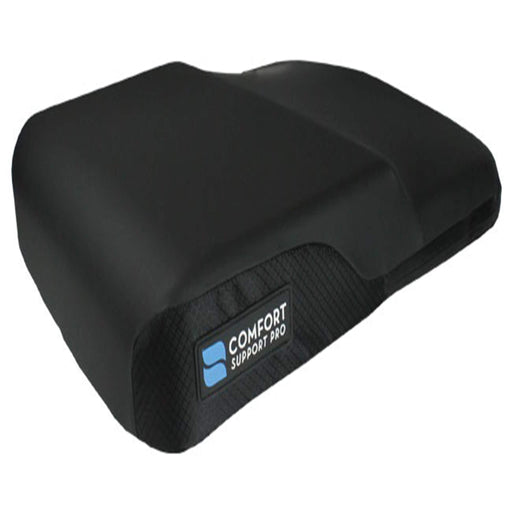 The Comfort Support Pro is Moleculon foam cushion with an optional QuadraGel pack that regulates body temperature and redistributes pressure for comfort.