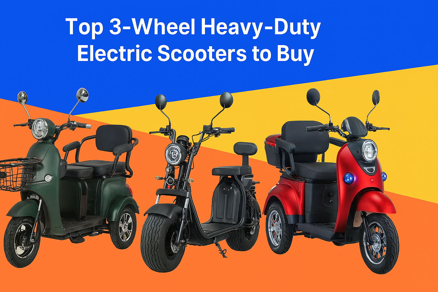 Top 3-Wheel Heavy-Duty Electric Scooters to Buy