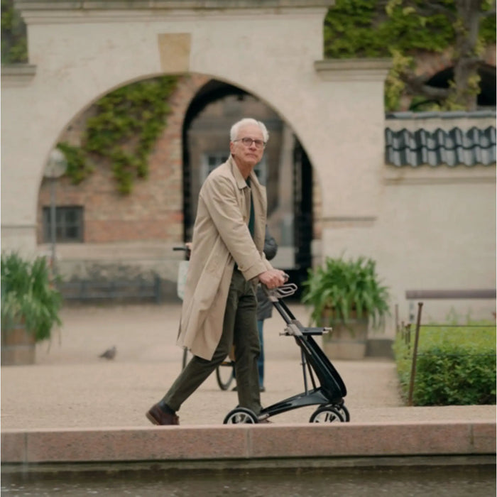 byAcre Nordic Pioneer Modern Lightweight Rollator Walker with Seat
