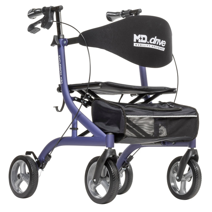 8 Inch Treaded Wheel, Drive Medical Rollator, Lavender