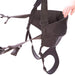 Adjustable lifting harness for fixed arm wheelchairs. Small strap is 10”Wx26”L (25x66cm). Range is 0”-8” (0-20cm).