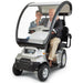 AFIKIM Afiscooter S4 Breeze Duo 4-Wheel Electric Mobility Scooter - Twin Seater Mobility Scooter FTS4650 - Front View with Canopy