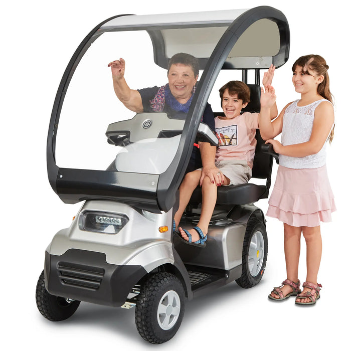 AFIKIM Afiscooter S4 Breeze Duo 4-Wheel Electric Mobility Scooter - Twin Seater Mobility Scooter Front View