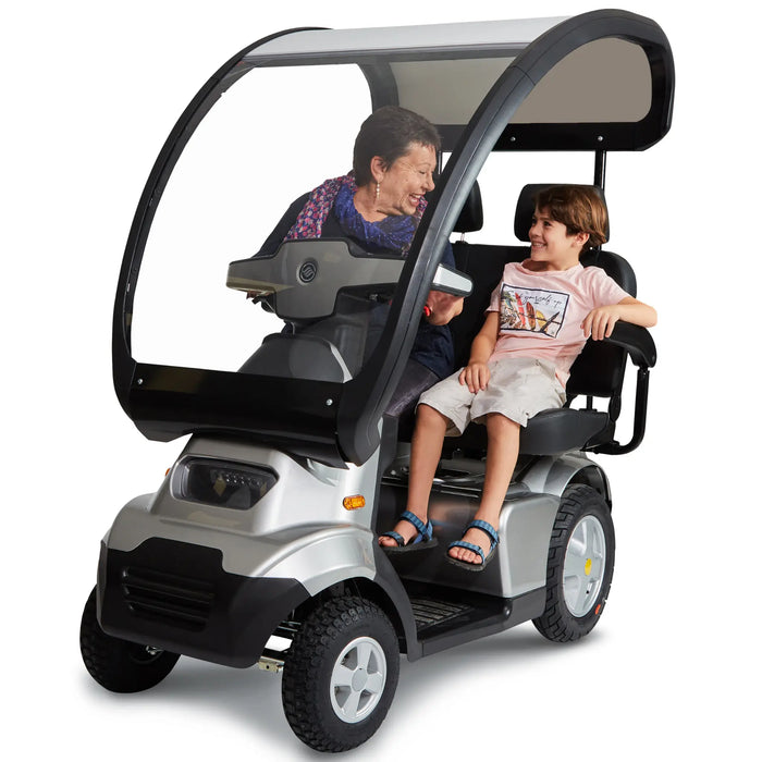 AFIKIM Afiscooter S4 Breeze Duo 4-Wheel Electric Mobility Scooter - Twin Seater Mobility Scooter FTS4650 - With Optional Canopy
