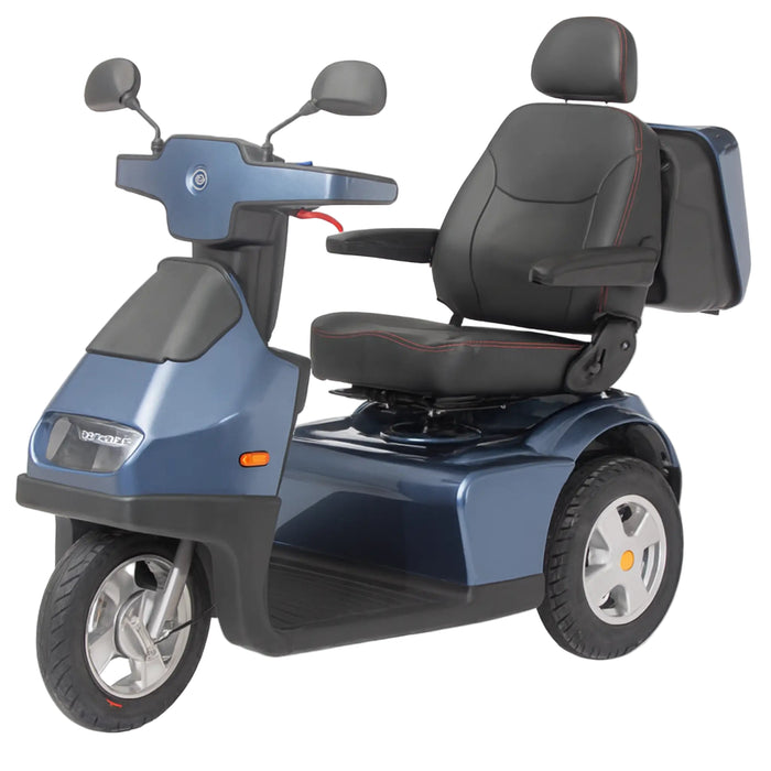 AFIKIM Afiscooter S3 3-Wheel Electric Mobility Scooter - Heavy Duty Scooter - Blue - Afikim Drive