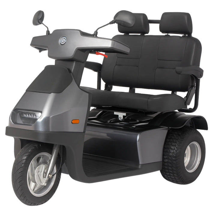 AFIKIM Afiscooter S3 3-Wheel Electric Mobility Scooter - Heavy Duty Scooter - Side View