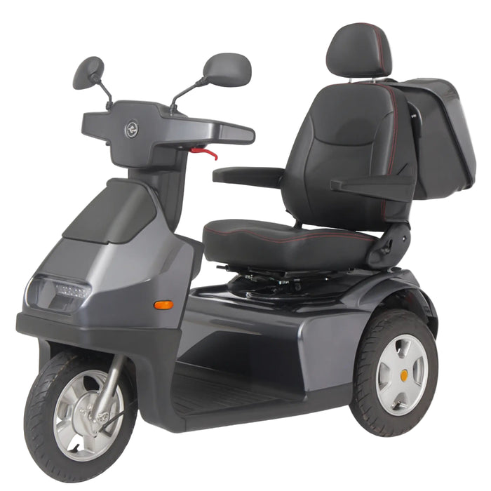 AFIKIM Afiscooter S3 3-Wheel Electric Mobility Scooter - Heavy Duty Scooter - Dark Gray - Afikim Drive