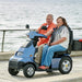 AFIKIM Afiscooter S4 Breeze Duo 4-Wheel Electric Mobility Scooter - Twin Seater Mobility Scooter Blue Side View