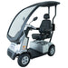 AFIKIM Afiscooter C4 Breeze 4-Wheel Mobility Scooter - Range Silver With Optional Canopy - Afikim Drive