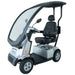 Afiscooter C4 Breeze 4-Wheel Mobility Scooter Standard Edition - Silver with Canopy