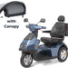 Afiscooter S3 Touring 3-Wheel Electric Mobility Scooter with Canopy Blue