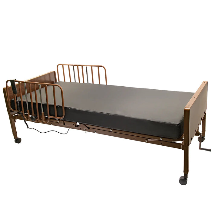 Pro Active Medical Altera Semi-Electric Bed- with mattress half rail