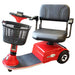 Amigo HD 3-Wheel Mobility Scooter in red color