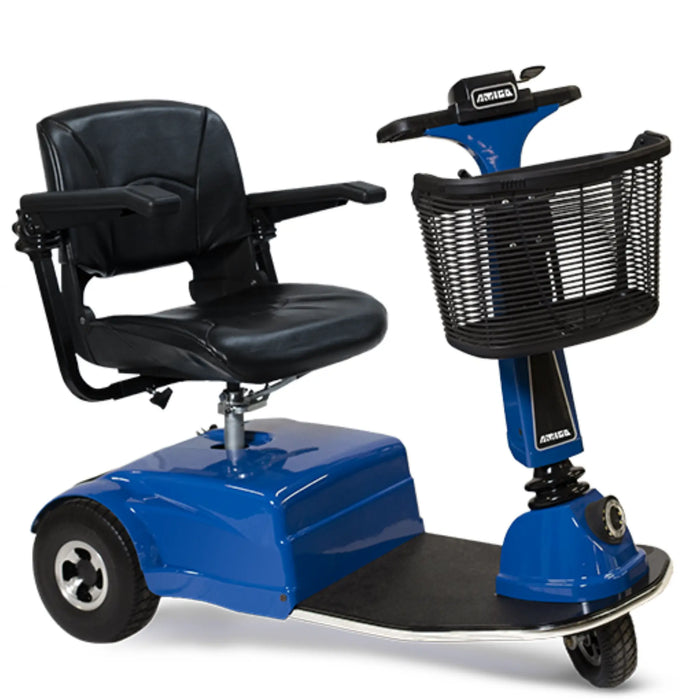 Amigo RD Express 3 Wheel Mobility Scooter - Blue wide Seat with Front Basket
