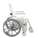 Aquatec Ocean ERGO SP Self Propel Shower Commode Chair - Side View