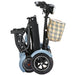 Bangeran Dragon Mobile EX Lightweight Foldable 4-Wheel Mobility Scooter Folded View Blue