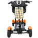 Bangeran Dragon Mobile EX Lightweight Foldable 4-Wheel Mobility Scooter Front View Orange