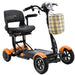 Bangeran Dragon Mobile EX Lightweight Foldable 4-Wheel Mobility Scooter Side View Orange