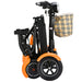 Bangeran Dragon Mobile EX Lightweight Foldable 4-Wheel Mobility Scooter Folded View Orange