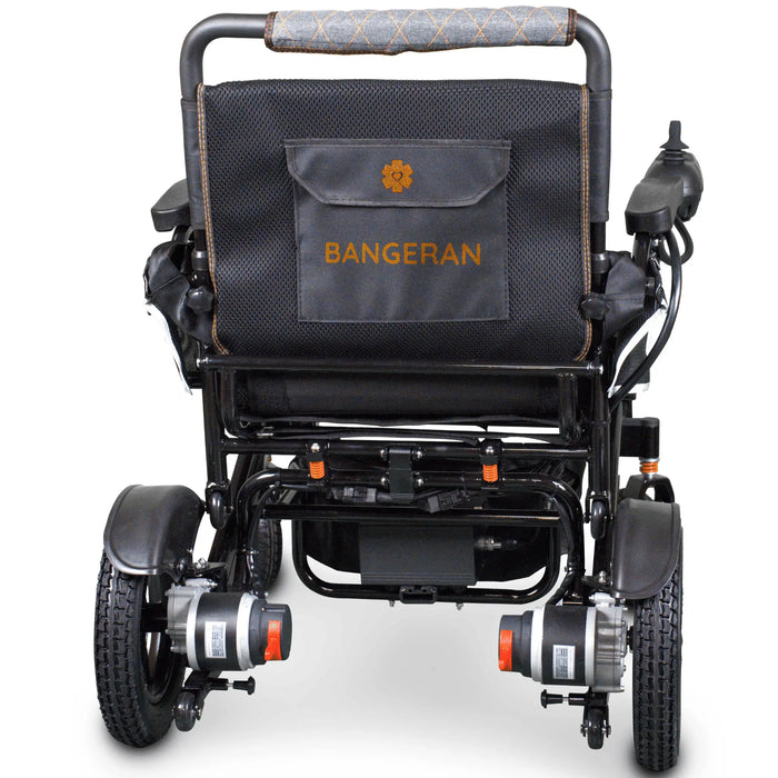 Bangeran Mammoth Foldable Power Wheelchair Black Back View