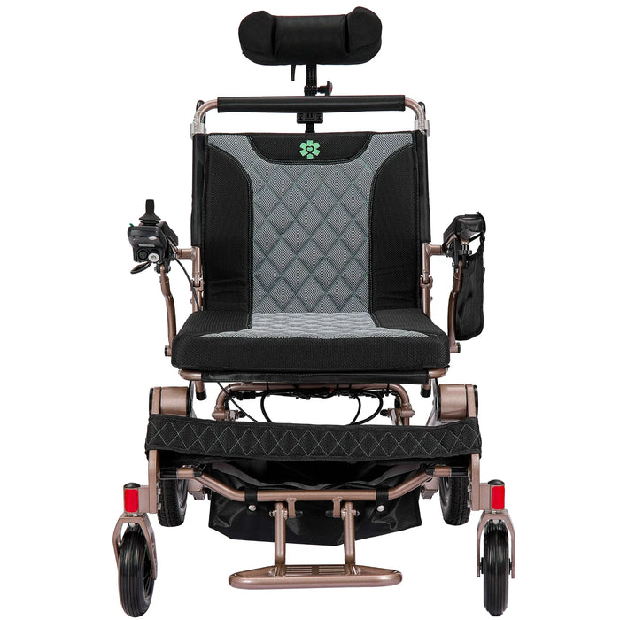 Bangeran Mammoth EX Automatic Recline Power Wheelchair - Gold Side View