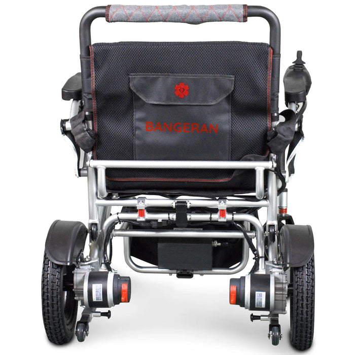 Bangeran Mammoth Foldable Power Wheelchair Silver Back View
