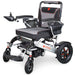 Bangeran Mammoth Foldable Power Wheelchair Silver Side View