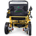 Bangeran Mammoth Foldable Power Wheelchair Yellow Back View
