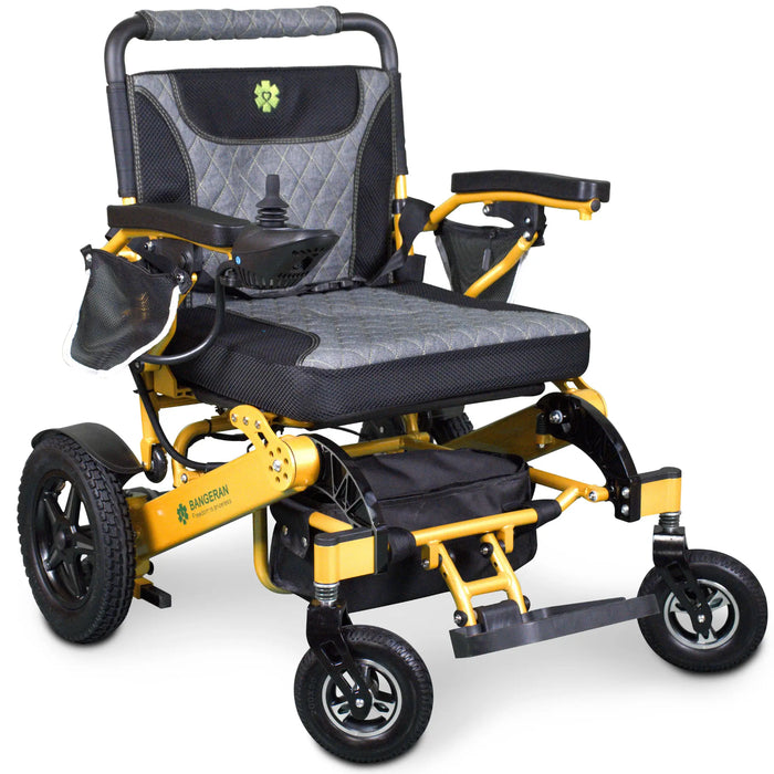 Bangeran Mammoth Foldable Power Wheelchair Yellow