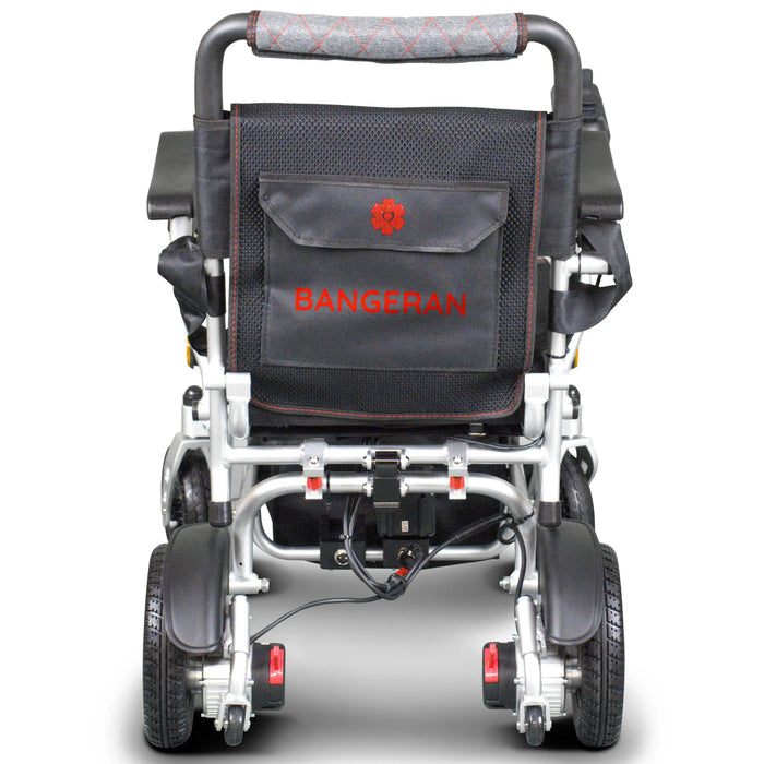 Bangeran Pegasus Lightweight Pediatric Power Wheelchair Silver Back View
