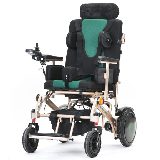 Bangeran Pegasus Cerebral Palsy Lightweight Pediatric Power Wheelchair Green