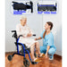 DayWalker - Lightweight Folding Rolling Walker & Transport Chair with Seat & Adjustable Backrest