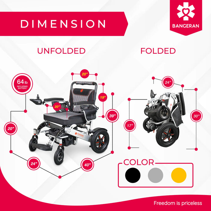 Bangeran Mammoth Foldable Power Wheelchair