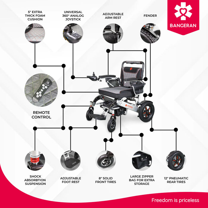Bangeran Mammoth Foldable Power Wheelchair