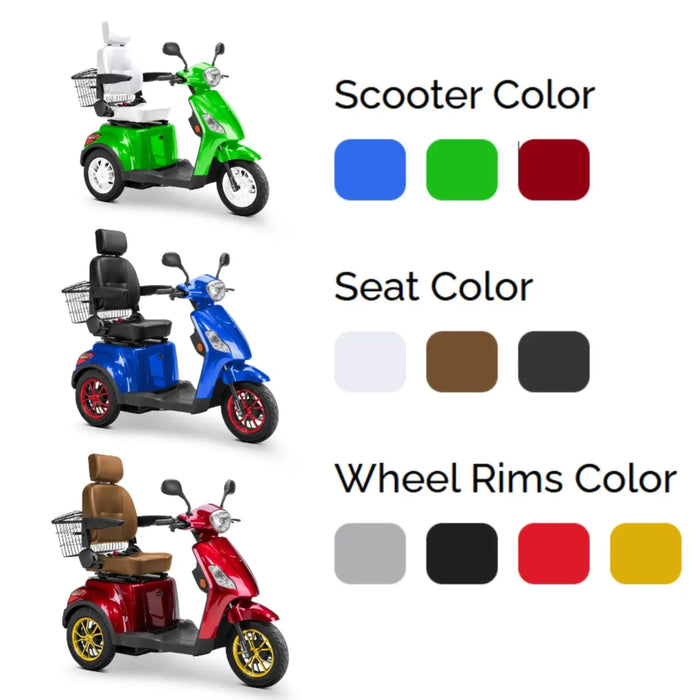 Bespoke Legacy 3-Wheel Mobility Scooter - Color Options