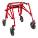 Circle Specialty Klip Posterior 4 Wheel Walker with Seat & 8" Outdoor Wheels - Semi Side View