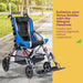 Circle Specialty Padded Winged Headrest For Strive Adaptive Stroller Attached on the Strive Stroller View