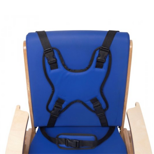 Circle Specialty Trunk Harness For Pango Seating Chair - Trunk Focus View - Blue Color Breathable