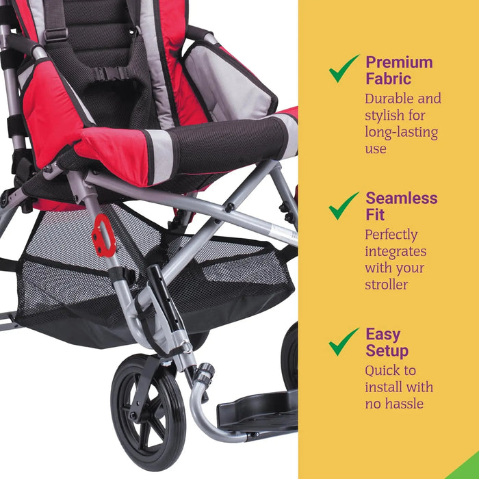 Circle Specialty Under Seat Storage Basket for Strive Adaptive Stroller - Features View