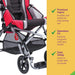 Circle Specialty Under Seat Storage Basket for Strive Adaptive Stroller - Features View