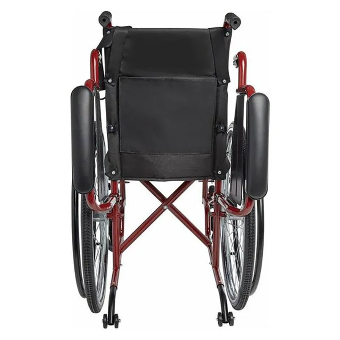 Circle Specialty Ziggo Wheelchair Anti-Tippers - ZGAT01 - Back of the wheelchair view with anti tippers attached