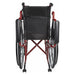 Circle Specialty Ziggo Wheelchair Anti-Tippers - ZGAT01 - Back of the wheelchair view with anti tippers attached