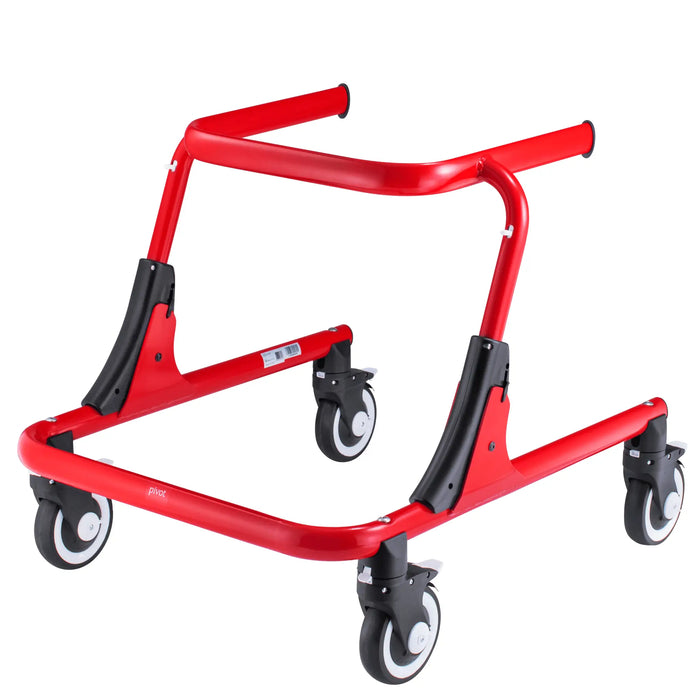 Circle Specialty Pivot Gait Trainer Walker for Kids - Red Frame Medium Size