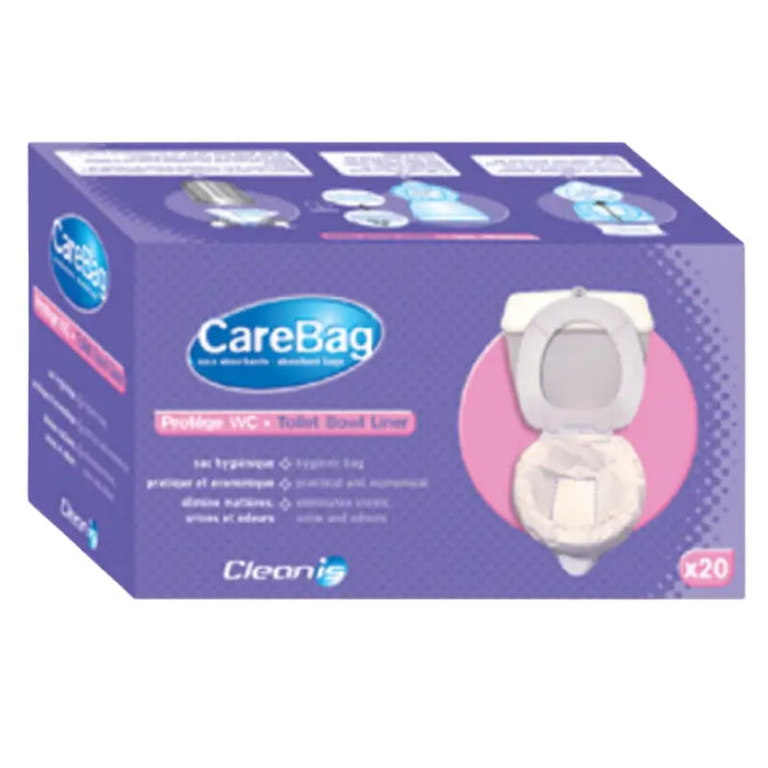 Carebag® Toilet Bowl Liner with Absorbent Pad – Disposable Liner for Fluid Waste