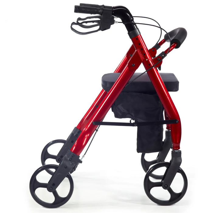 Comodita Prima Rolling Walker- Metallic Red Side View