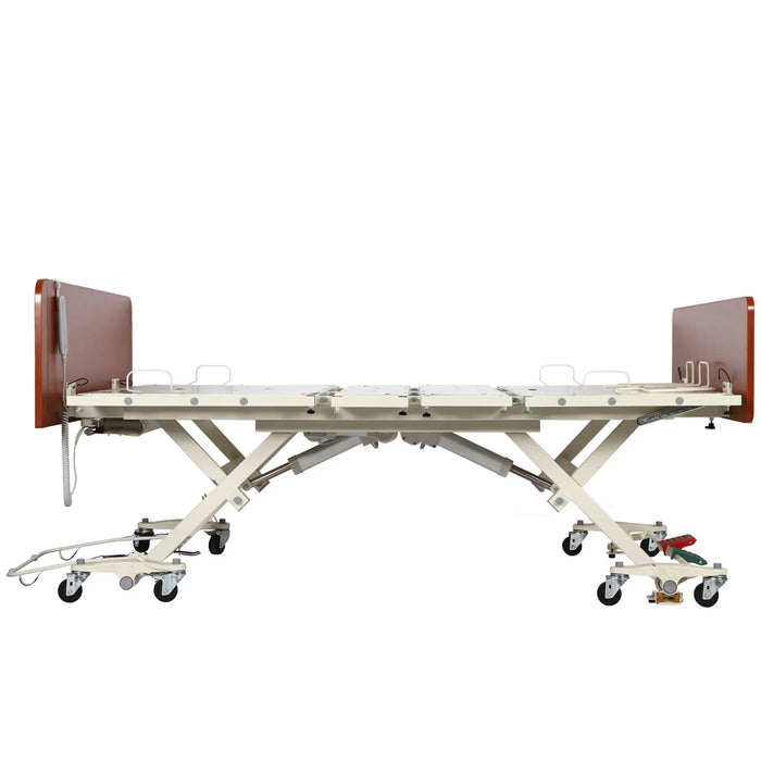 CostCare B359 Bariatric Width Convertible Long Term Care Low Bed - Higher Position view