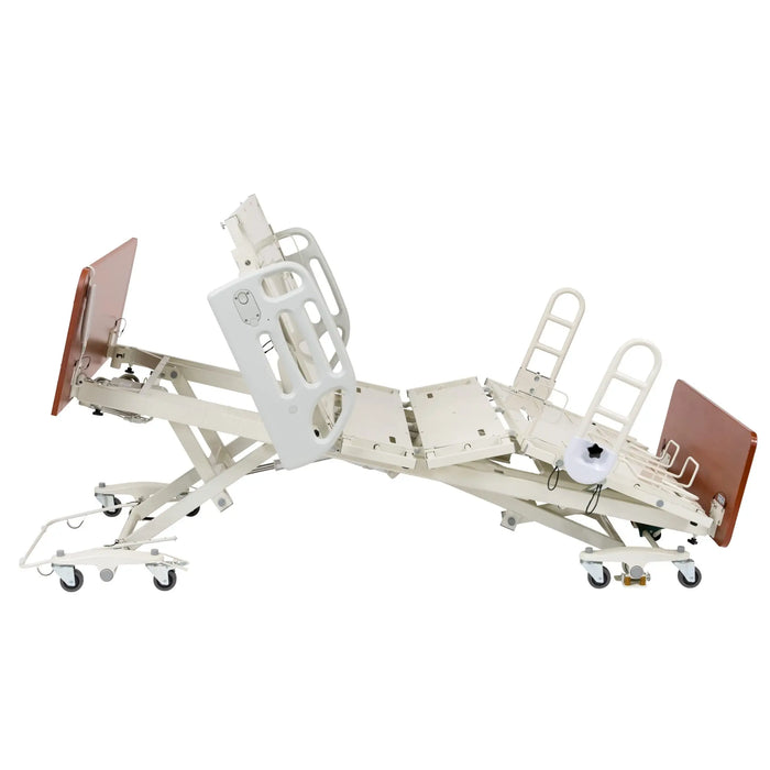 CostCare B357 Bariatric Width and Length Expandable Long Term Care Low Bed - Adjust Head Section