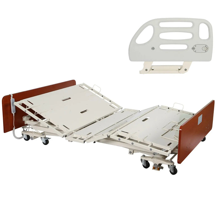 CostCare B359 Bariatric Width Convertible Long Term Care Low Bed With Side Rails